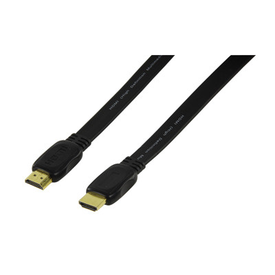 HDMI cable 1.4 19p-19p with ethernet 5m flat